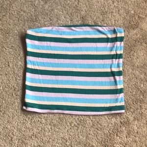 Vibrant Striped Tube Top from American Eagle! Size Medium!